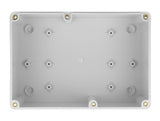 Delock Installationsgehäuse mit Kabeleinführungen 180 x 125 x 90 mm grau
