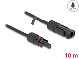 Delock DL4 Solar Kabel 4 mm² Stecker zu Buchse 10 m schwarz