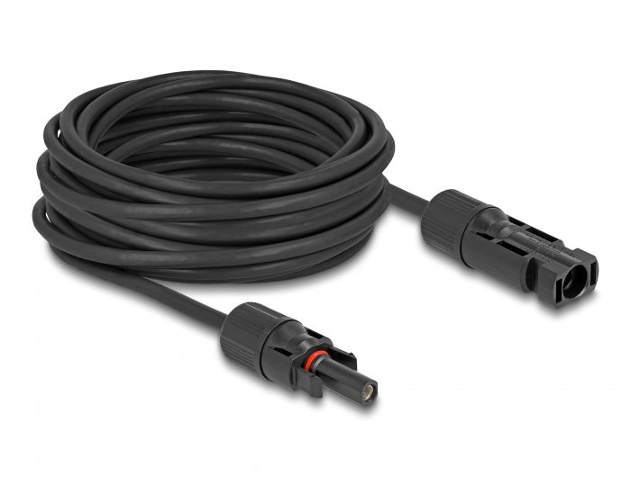 Delock DL4 Solar Kabel 4 mm² Stecker zu Buchse 10 m schwarz