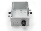 Delock Installationsgehäuse mit Kabeleinführungen 180 x 125 x 90 mm grau