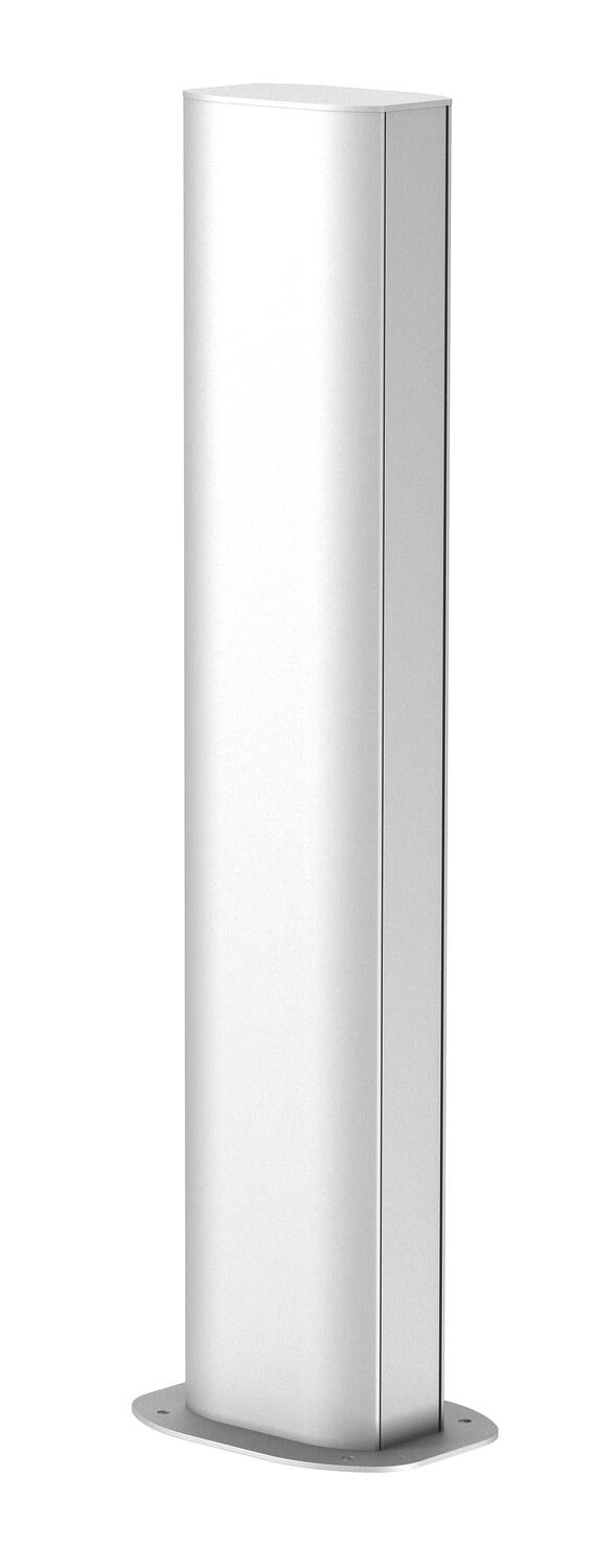 BETTERMANN Installationssäule Alu 675mm ISSDHSM45EL oval eins schraub natur