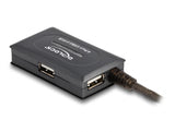 Delock USB 2.0 Verlängerungskabel 10 m aktiv mit 4 Port Hub
