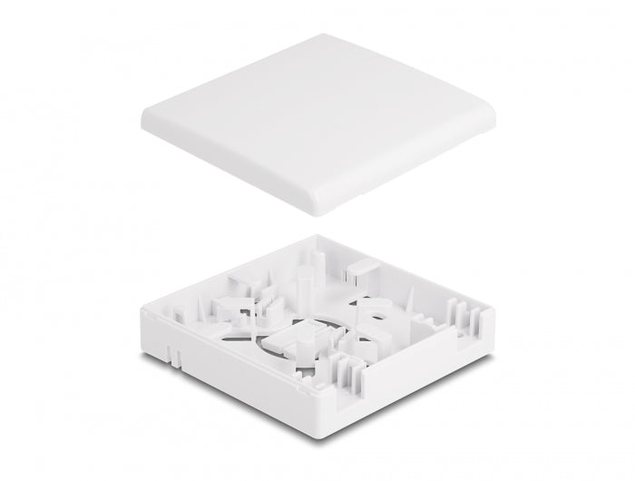 Delock LWL Anschlussdose zur Wandmontage für 2 x SC Simplex oder LC Duplex weiß
