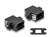 Delock LWL Kupplung MPO Buchse zu MPO Buchse schwarz