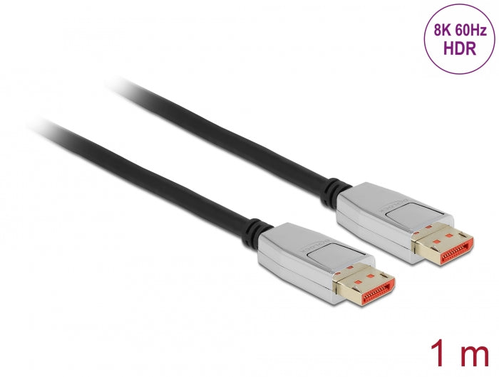 Delock DisplayPort Kabel 8K 60 Hz 1 m