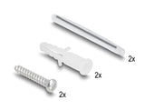 Delock LWL Anschlussdose zur Wandmontage für 2 x SC Simplex oder LC Duplex weiß