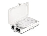 Delock LWL Verteilerbox für Innen- und Außenbereich IP65 wasserfest abschließbar 2 Port weiß