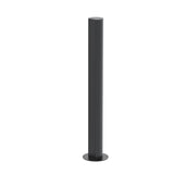 BETTERMANN Installationssäule Alu 675mm ISSRHSM45SW rnd eins Standfuß sw