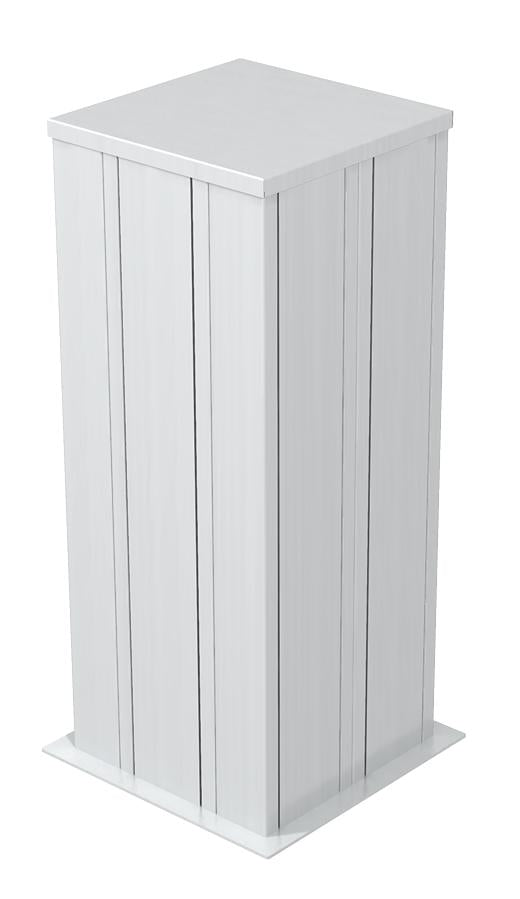 BETTERMANN Installationssäule Alu 564mm ISSHS6EL quadrat viers schraub natur
