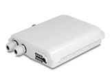 Delock LWL Verteilerbox für Innen- und Außenbereich IP65 wasserfest abschließbar 8 Port weiß