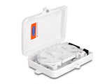 Delock LWL Verteilerbox für Innen- und Außenbereich IP65 wasserfest abschließbar 6 Port weiß