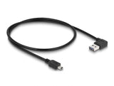 Delock Kabel EASY-USB 2.0 Typ-A Stecker gewinkelt links / rechts > USB 2.0 Typ Mini-B Stecker 0,5 m