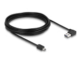 Delock Kabel EASY-USB 2.0 Typ-A Stecker gewinkelt links / rechts > USB 2.0 Typ Mini-B Stecker 5 m