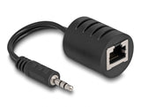 Delock Stereo Audio Extender RJ45 Buchse zu 3,5 mm Klinkenstecker Cat.5 bis 50 m Set 2 Stück