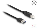 Delock Kabel EASY-USB 2.0 Typ-A Stecker > USB 2.0 Typ-B Stecker 5 m schwarz