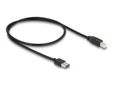Delock Kabel EASY-USB 2.0 Typ-A Stecker > USB 2.0 Typ-B Stecker 0,5 m schwarz