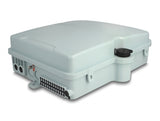Delock LWL Verteilerbox für Innen- und Außenbereich IP65 wasserfest abschließbar 24 Port grau