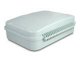 Delock LWL Verteilerbox für Innen- und Außenbereich IP65 wasserfest abschließbar 24 Port grau