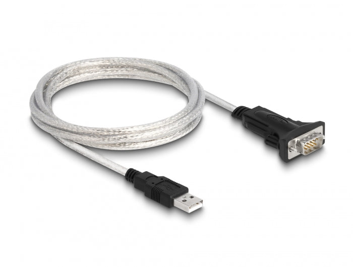 Delock Adapter USB 2.0 Typ-A zu 1 x Seriell RS-422/485 Stecker mit 6 Pin Terminalblock Adapter 5 V 1,8 m