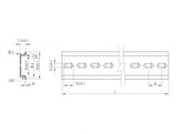 Delock Hutschiene 35 x 7,5 mm (10") Aluminium