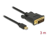 Delock Kabel mini DisplayPort 1.1 Stecker > DVI 24+1 Stecker 3 m
