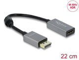 Delock Aktiver DisplayPort 1.4 zu HDMI Adapter 4K 60 Hz (HDR)