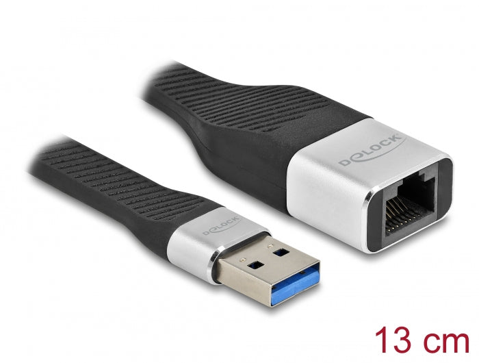 Delock FPC Flachbandkabel USB Typ-A zu Gigabit LAN 10/100/1000 Mbps 13 cm