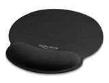 Delock Ergonomisches Mauspad mit Handballenauflage schwarz 252 x 227 mm
