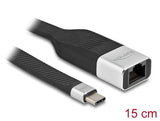 Delock FPC Flachbandkabel USB Type-C™ zu Gigabit LAN 10/100/1000 Mbps 15 cm