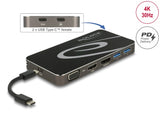 Delock USB Type-C™ 3.2 Dockingstation 4K HDMI + DP / 1080p VGA, USB Hub und PD 3.0
