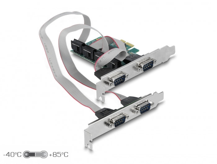 Delock PCI Express x1 Karte zu 4 x Seriell RS-232