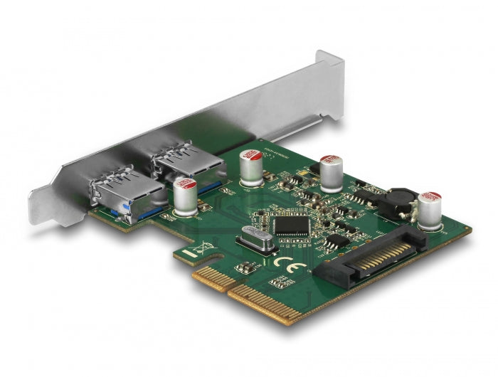 Delock PCI Express x4 Karte zu 2 x extern USB 3.2 Gen 2 Typ-A Buchse