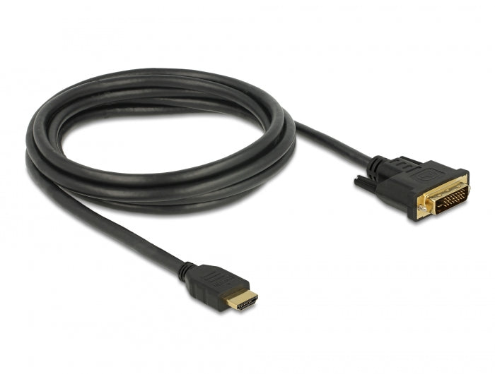 Delock HDMI zu DVI 24+1 Kabel bidirektional 2 m