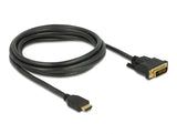 Delock HDMI zu DVI 24+1 Kabel bidirektional 2 m
