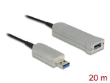 Delock Aktives Optisches Kabel USB 5 Gbps Typ-A Stecker zu Typ-A Buchse 20 m