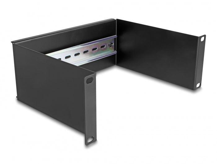 Delock 10″ Hutschienenpanel 2 HE schwarz