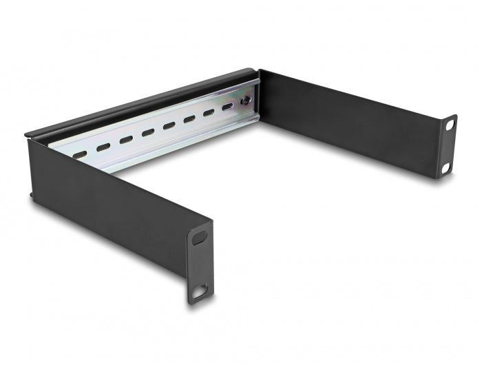 Delock 10″ Hutschienenpanel 1 HE schwarz