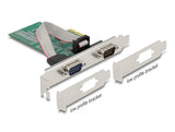 Delock PCI Express x1 Karte zu 2 x Seriell RS-232