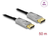 Delock Aktives Optisches Kabel DisplayPort 1.4 8K 50 m