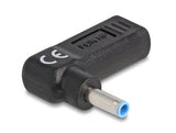 Delock Adapter für Notebook Ladekabel USB Type-C™ Buchse zu HP 4,5 x 3,0 mm Stecker 90° gewinkelt