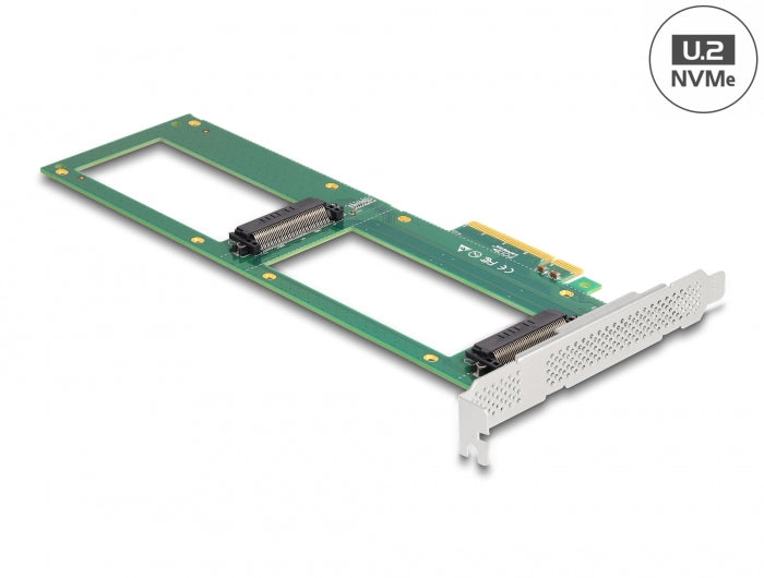 Delock PCI Express 4.0 x8 Karte zu 2 x intern U.2 NVMe SFF-8639 - Bifurcation