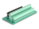 Delock D-Sub 37 Pin Buchse zu Terminalblock für Hutschiene