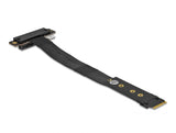 Delock M.2 Key M zu PCIe x4 NVMe Adapter gewinkelt mit 20 cm Kabel