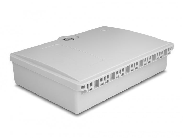 Delock LWL Verteilerbox für Innen- und Außenbereich IP55 wasserfest abschließbar 6 Port grau