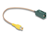 Delock Kabel FAKRA E Buchse zu Cinch Buchse RG-179 32 cm