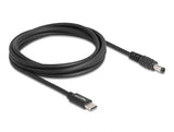 Delock Notebook Ladekabel USB Type-C™ Stecker zu 5,5 x 2,1 mm Stecker