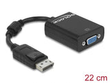 Delock Adapter DisplayPort 1.2 Stecker > VGA Buchse schwarz