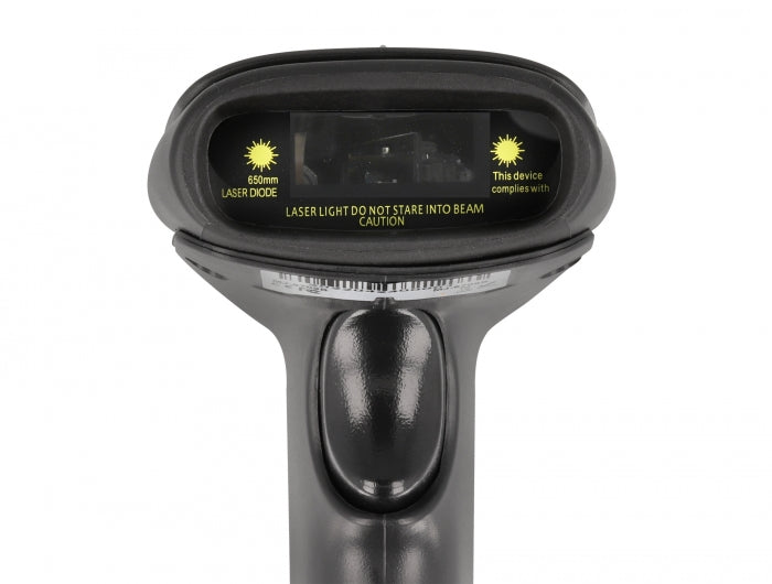 Delock Barcode Scanner 1D Laser für 2.4 GHz, Bluetooth oder USB