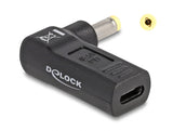 Delock Adapter für Notebook Ladekabel USB Type-C™ Buchse zu HP 4,8 x 1,7 mm Stecker 90° gewinkelt
