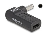 Delock Adapter für Notebook Ladekabel USB Type-C™ Buchse zu Dell 4,5 x 3,0 mm Stecker 90° gewinkelt
